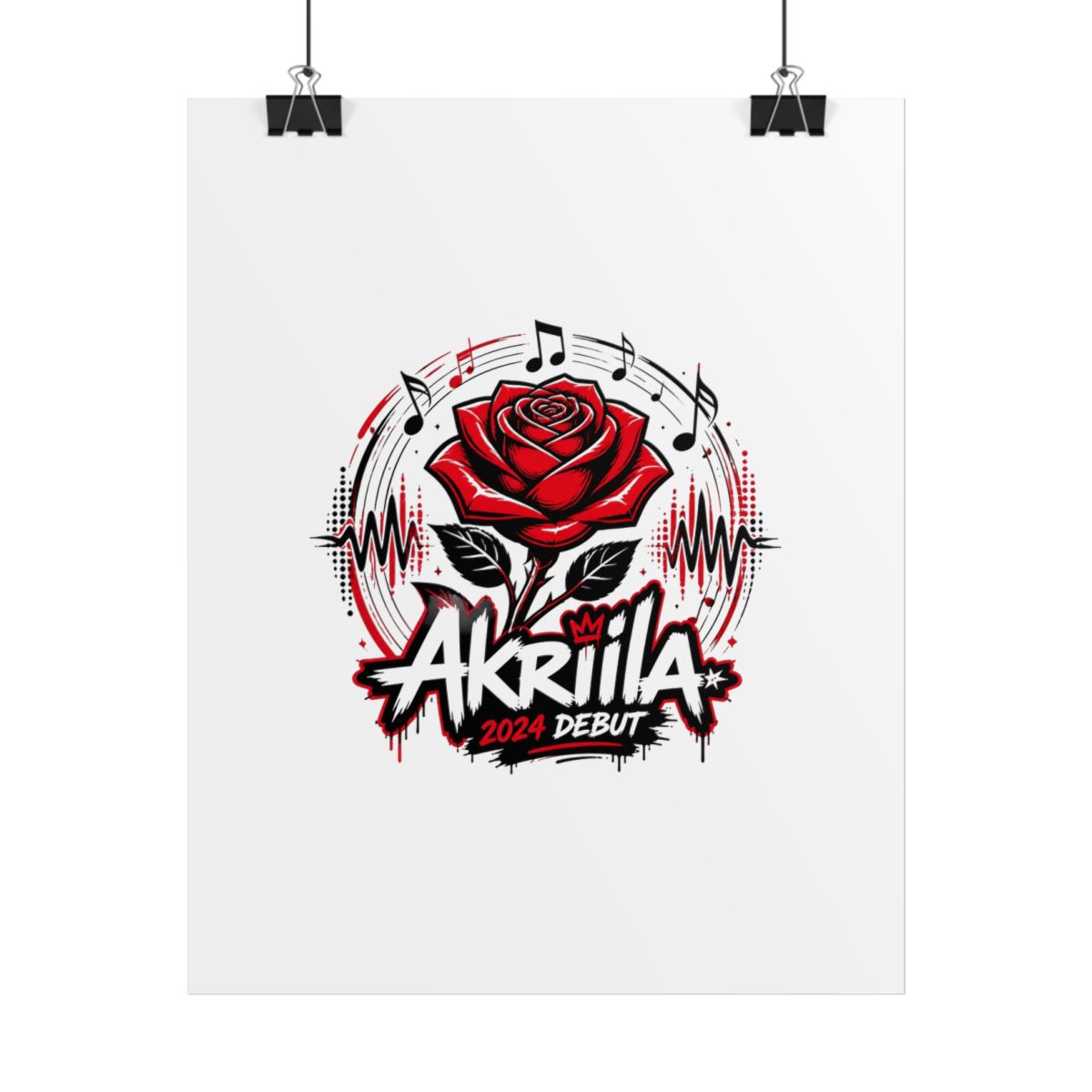 Akriila "Akriila: 2024 Debut" Poster — official Akriila Posters & Wall Art